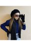 Women's winter knit patterned knitwear painter's beanie, scarf, glove set of 3 - teacher's day gift - 2