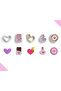 Valentine's Day Polymer Clay Cutter Pack, Ornament Molds, Jewelry Mold, 5 Models, 25 Pieces, No:1272