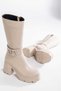 Fashion 7 cm Heel Belted Lace-Up Full Fit Comfortable and Stylish Boots & Booties - 2