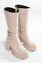 Fashion 7 cm Heel Belted Lace-Up Full Fit Comfortable and Stylish Boots & Booties - 3