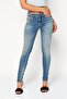 Women Super Slim Skinny Fit Washed Stretchable Denim Jeans, Light Blue