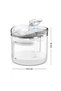 Round Clear Cat Water Fountain - Premium Acrylic Glass, 1.6l Tank For Cats, Dogs & Pets - 2
