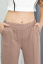 Brown Wide Leg Slit Girl's Trousers 20285 - 2