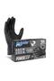 Nitrile Powergrip Extra Thick Diamond Textured Gloves Black Large - Pack of 50 - 3