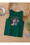 Cartoon Character Printed Sleeveless Children's T-Shirt