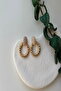Small Pearl Twist Drop Hoop Earrings - Women's - 2