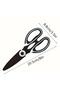 Stainless Steel Kitchen Scissors - Heavy Duty Multipurpose Cooking Scissors for Cutting Meat, Fish, Bones - 4