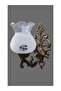 Single Handled Aplique Wooden White Glazed - 4