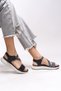 Yvnaestra Women's Sandals 00121002 Black - 5