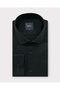Men's Slim Fit Cotton Satin Black Shirt 2101S