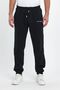 Note to Printed Regular Winter 3 Thread Ribbed Elasticated Leg Black Jogger Sweatpants Rf0416 - 2