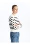 Crew Neck Striped Long Sleeve Women's Knitwear Sweater - W49933Z8 - 2