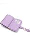 Women's Lilac Wallet Card Holder Gold Accessory Damla Medium Size 009 - 4