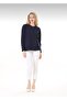 Women's V-Neck Patterned Knitwear Sweater - 3