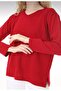 Women's V-Neck Patterned Knitwear Sweater