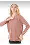Women's V-Neck Patterned Knitwear Sweater - 3