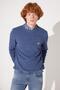 L 212149400   Men's Regular Fit Regular Cut Crew Neck Knitwear Blue - 6