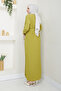 Women's Seasonal Belted Length Pleated Candy Fabric Dress - 3
