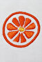 Orange Patterned Embroidered Fruit T-Shirt |   Fresh and Vibrant Style - 3