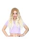 Long Fiber Synthetic Water Wave Wig - Honey Foam and Platinum Ombreli