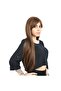 Fiber Synthetic Long Straight Bangs Wig - Auburn - 2