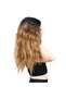 Fluffy Wavy Long Fiber Synthetic Wig - Black / Caramel Ombreli - 2