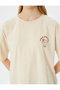 Beige Oversized T-Shirt - 5