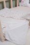 Baby Girl Tulip Embroidered Double Layer 100% Cotton Ruffle Blanket 85X90 cm