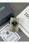 Green Dial Baguette Stone Case Cord Union Women's Wrist Watch with Stone 2 Years Warranty Waterproof - 2