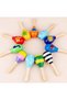Colorful Wooden Maracas - Rattle Tamtam Winter Winter Kids Baby Shaking Toy - 7