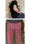 Red Green Regular Fit Bottom Plaid Checked Cotton Knitted Crew Neck Men's Pajama Set - 4