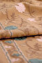 Floral Pattern Embroidered Winter Shoulder Shawl - Camel - 3