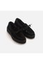 Women's Genuine Leather Black Suede Casual Shoes - 3