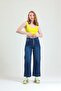 Kn 5 Button Leg Tasseled Wide Leg Women's Jean