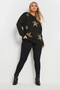 Plus Size Long Sleeve Crew Neck Sequin Embroidered Sweatshirt 303833 - 5