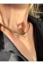 Serenay - Çağla Necklace, Gold Color, Crushed Knitted Chain, Anti-Tarnish Stainless Steel 316L - 3