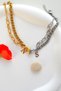 Lettered Steel Lover - Couple and Double Bracelet, Heart Friend Bracelet - 5