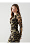 I Zero Roba Collar Leopard Embroidered Dress from Freezen Store - 3