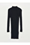 XSIDE Stand Collar Solid Long Sleeve Women's Dress - 5