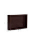 Medium Size Shiny Dark Brown Crocodile Pattern Leather Tray - 3