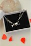 Couple Bracelet & Double Bracelet - Steel Lover Bracelet with Paperclip Chain Letters - 3