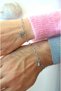 Couple Bracelet & Double Bracelet - Steel Lover Bracelet with Paperclip Chain Letters
