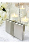 Silver Color Satin Silver Stone Women's Evening Dress Bag Evening Bag - 5