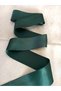 Dark Green Emerald Double-Sided Satin Ribbon 6 cm 10 Meters One Ball - 5