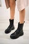 Women's Zippered Lace up Boots Bootie Boots Water Cold Boots - 3