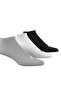 Ic1337 t Spw Low 3P Ic1337 Towel Socks Gray Black White - 3