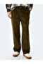Balloon Fit Pleated Chino Pocket Corduroy Trousers - 3
