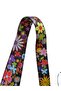 Wild Flowers Black Floor Card Strap Name Badge Neck Strap Lanyard Phone Strap Horizontal Vertical Card Guard - 2