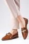 Aileen Tan Color Women's Loafer Casual Flat Shoes - 4