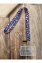 Purple Flowers Card Strap Name Card Neck Strap Lanyard Phone Strap